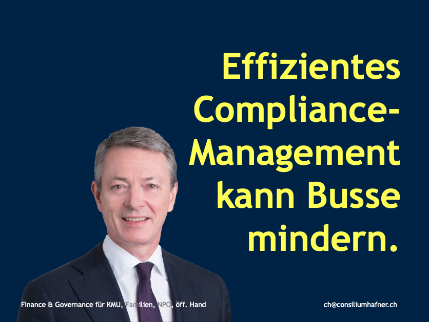 Effizientes Compliance-Management kann Busse mindern